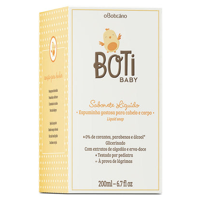 SAVON LIQUIDE CHEVEUX ET CORPS BOTI BABY, 200ML