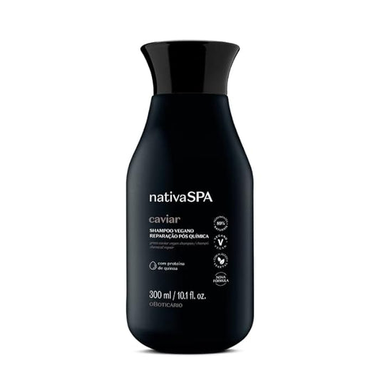 Nativa Spa Caviar Shampooing Vegan Réparation Post-Chimique 300 ml