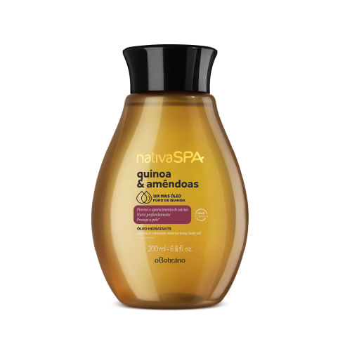 ÓLEO HIDRATANTE NATIVA SPA AMÊNDOAS & QUINOA, 200ML