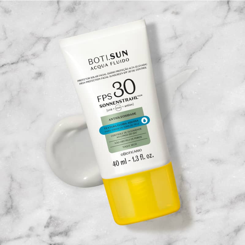 Boti Sun Acqua Fluide protection solaire pour le visage Anti-huile SPF 30, 40 ml