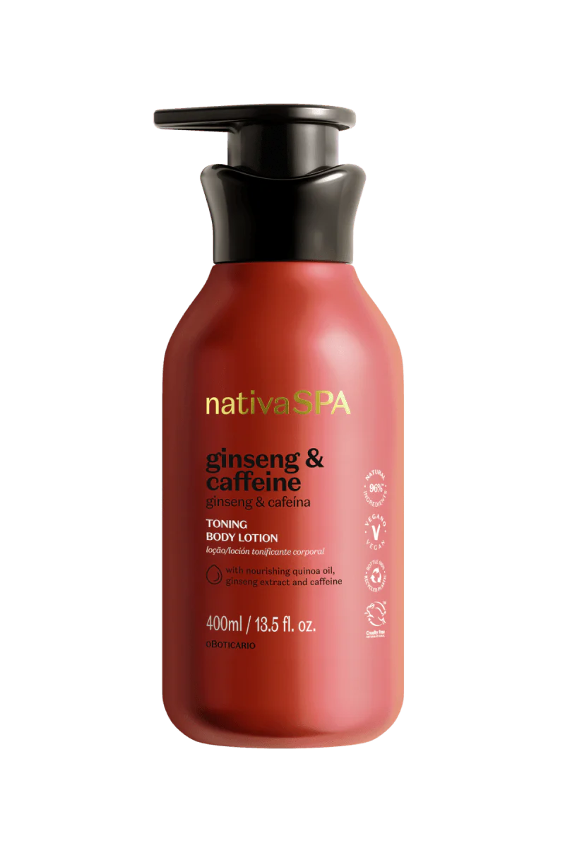 Boticário Nativa SPA Ginseng &amp; Cafeína - Loção Desodorante Corporal Drenagem 400ml