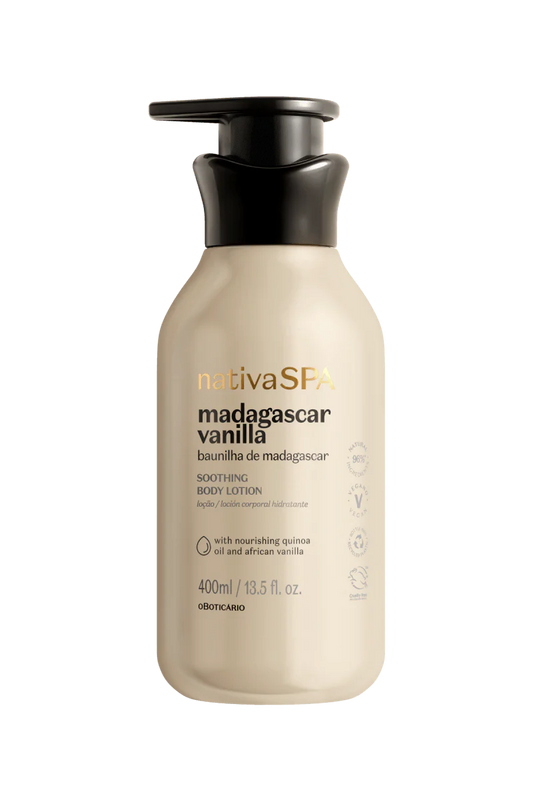 Nativa SPA Madagascar Baunilha Loção Hidratante Desodorante Corporal 400ml